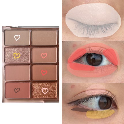 ソフトブラーリングアイパレット/wakemake/アイシャドウパレットを使ったクチコミ(5枚目)