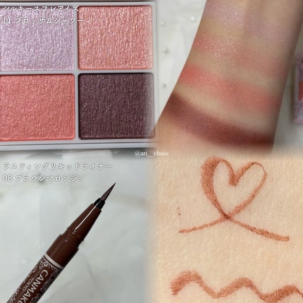 ラスティングリキッドライナー/キャンメイク/リキッドアイライナーを使ったクチコミ(2枚目)