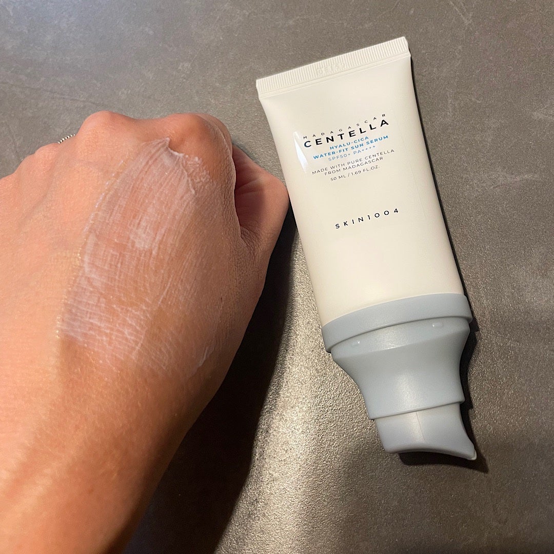 ヒアルーシカ ウォーターフィット サンセラム/SKIN1004/日焼け止めローションを使ったクチコミ(3枚目)