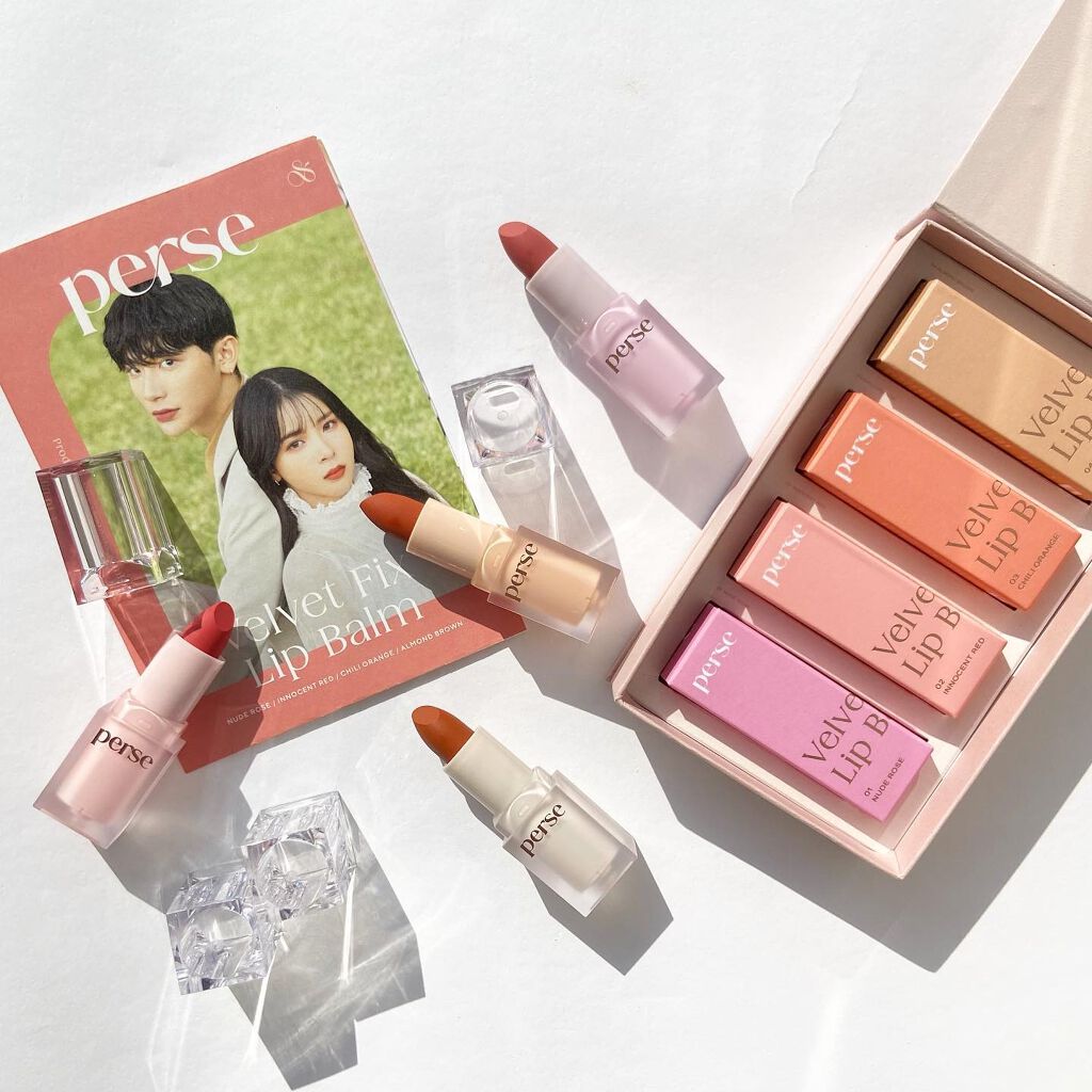 ベルベットフィックスリップバーム/perse/リップバームを使ったクチコミ(1枚目)