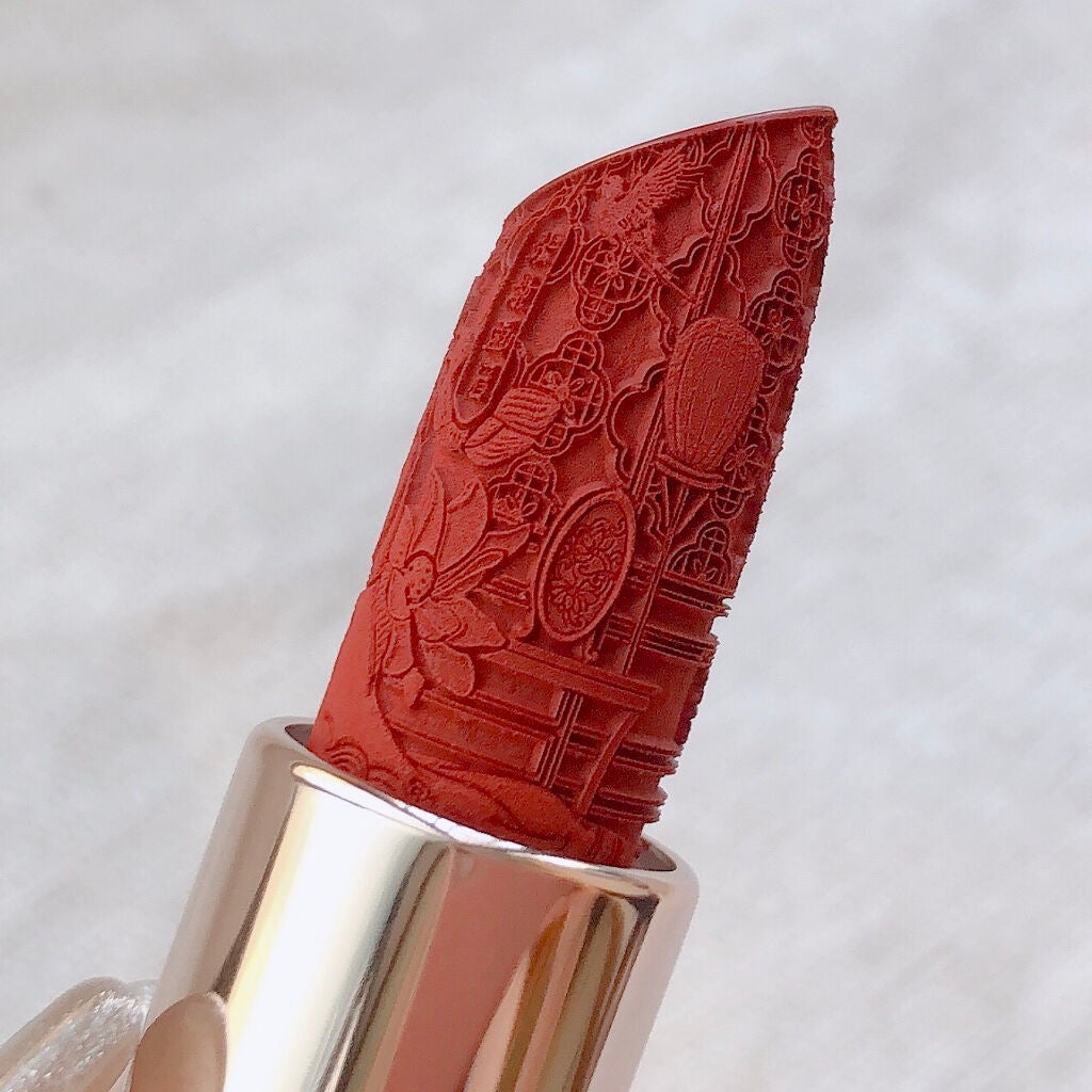 百花同心錠 彫刻リップ/花西子/口紅を使ったクチコミ(8枚目)