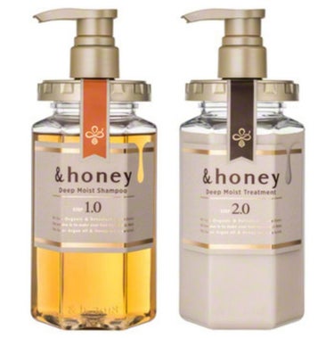 ディープモイスト シャンプー1.0／ヘアトリートメント2.0/&honey/シャンプー・コンディショナーを使ったクチコミ（1枚目）