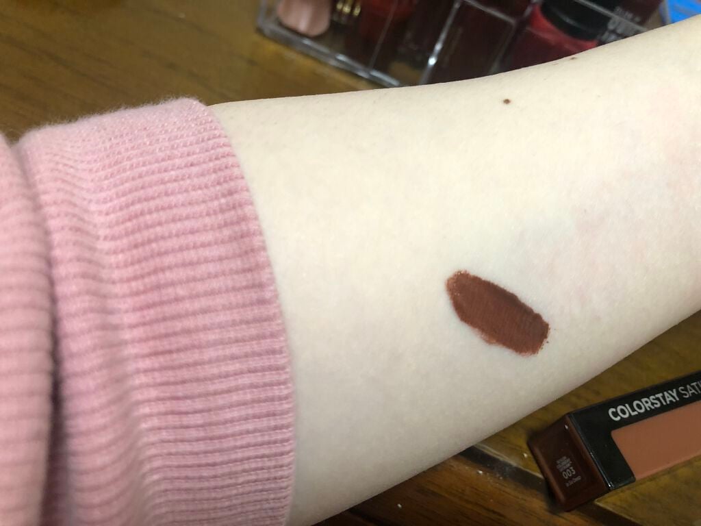 カラーステイ サテン インク/REVLON/口紅を使ったクチコミ(2枚目)