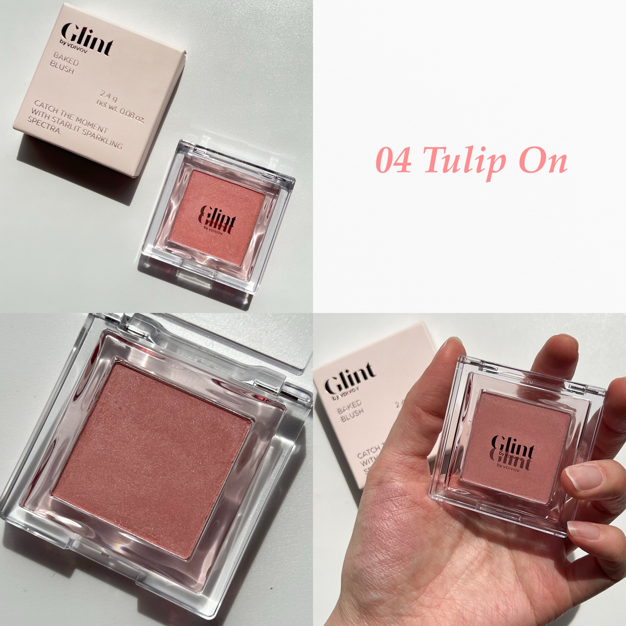 ベイクドブラッシュ #04 Tulip On/Glint/パウダーチークを使ったクチコミ（2枚目）