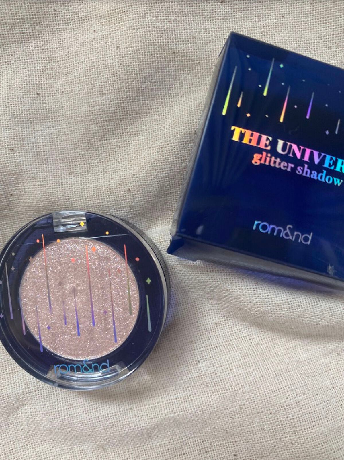 グリッター シャドウ カラー/rom&nd/グリッターを使ったクチコミ(1枚目)