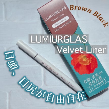 ベルベットライナー/LUMIURGLAS/リキッドアイライナーを使ったクチコミ(1枚目)