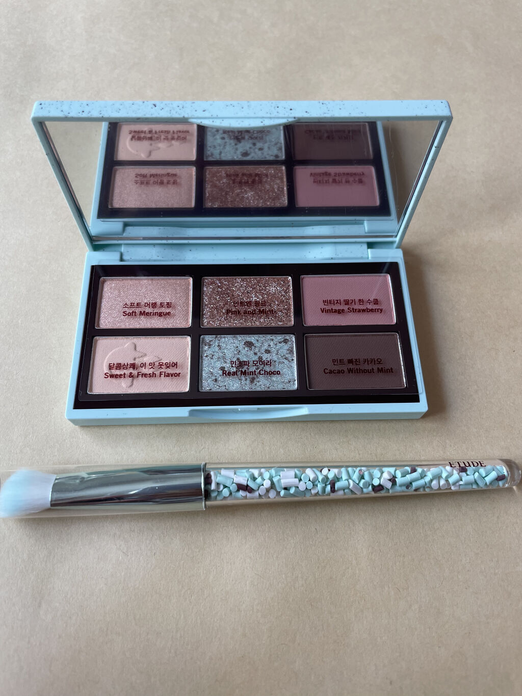 チョコミント スペシャルキット/ETUDE/メイクアップキットを使ったクチコミ（3枚目）