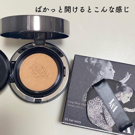 ロングウェアクッションファンデーション/V&Aビューティー/クッションファンデーションを使ったクチコミ(2枚目)