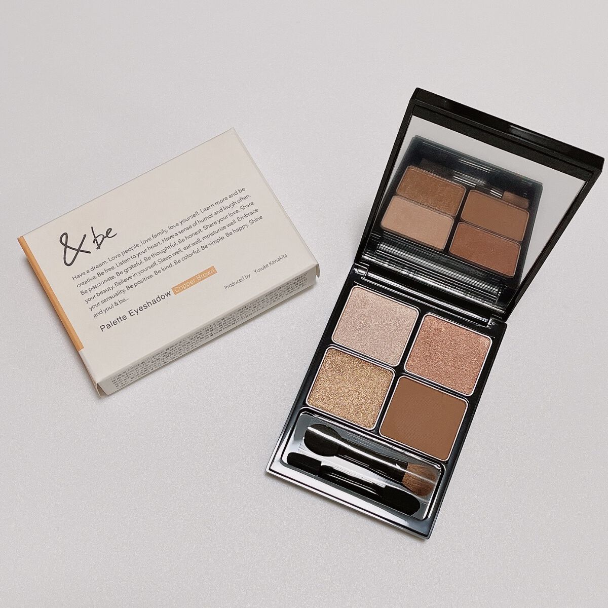 &be パレットアイシャドウ カッパーブラウン/＆be/アイシャドウパレットを使ったクチコミ（1枚目）