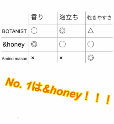 ディープモイスト シャンプー1.0／ヘアトリートメント2.0/&honey/シャンプー・コンディショナーを使ったクチコミ（2枚目）