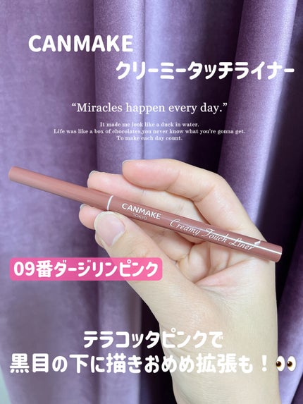 クリーミータッチライナー/キャンメイク/ジェルアイライナーを使ったクチコミ(1枚目)