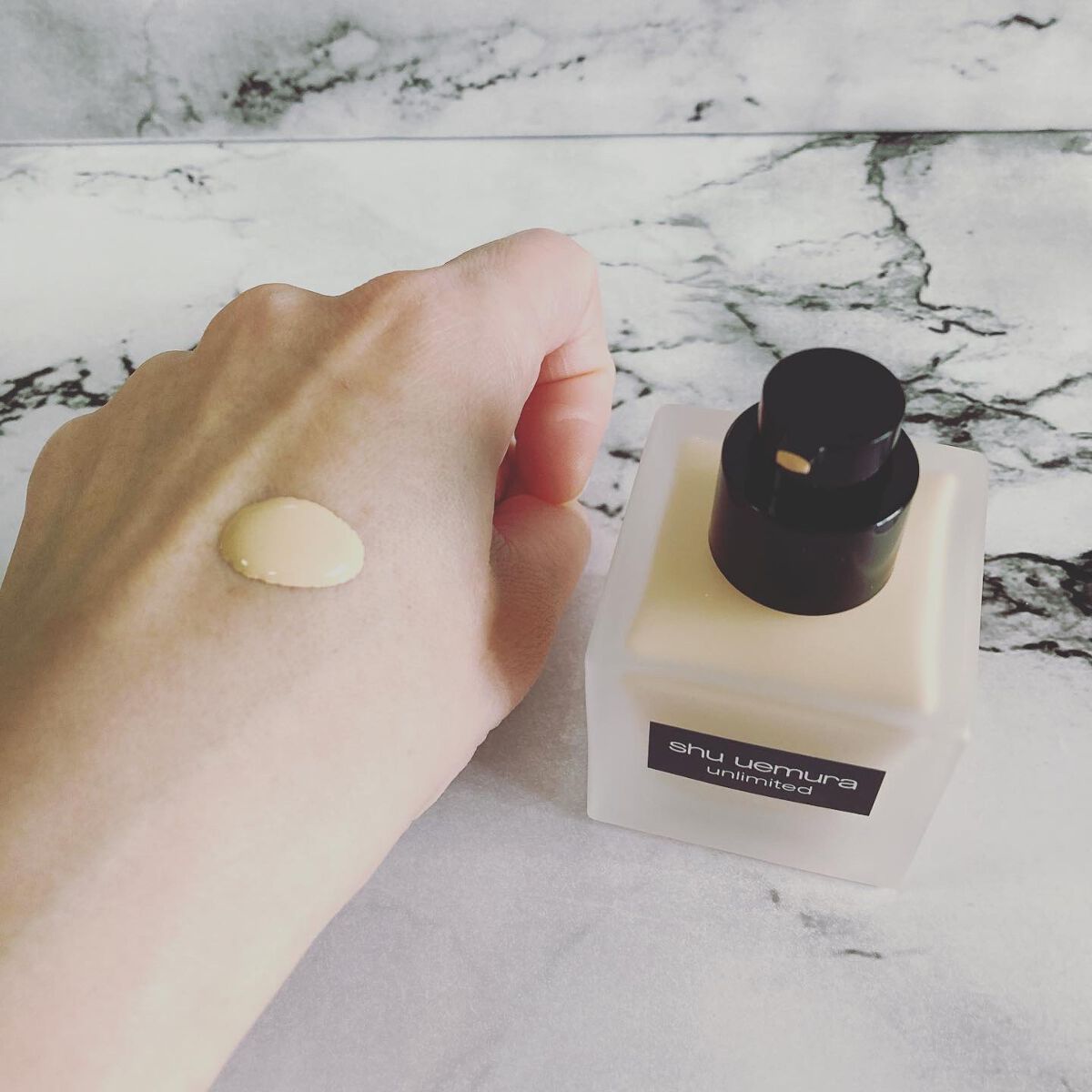 (旧)アンリミテッド ラスティング フルイド/shu uemura/リキッドファンデーションを使ったクチコミ(3枚目)