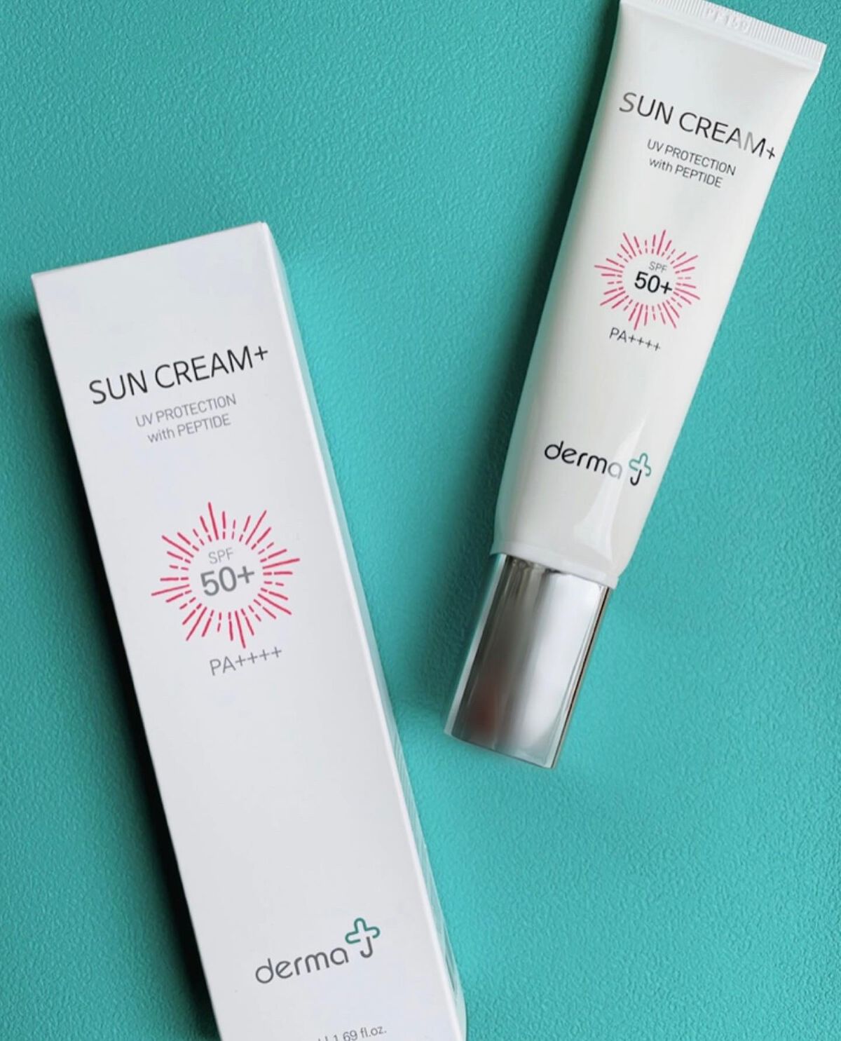 サンクリーム+/ DermaJ/日焼け止めクリームを使ったクチコミ(1枚目)