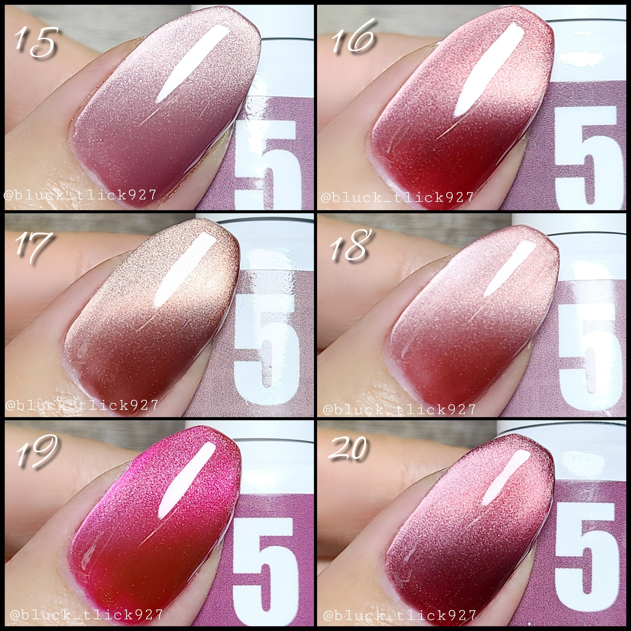 ワンカラーネイルのネイルデザイン】5ミクロンマグネット｜ネイル工房