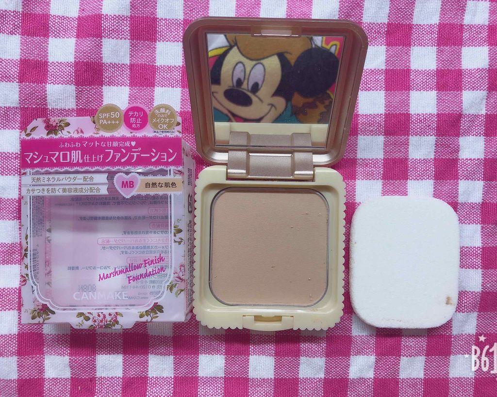マシュマロフィニッシュファンデーション/キャンメイク/パウダーファンデーションを使ったクチコミ（2枚目）