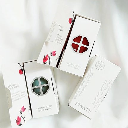 ナチュラルブルームリップオイルセラム 3色セット/PINATE/リップグロスを使ったクチコミ(5枚目)