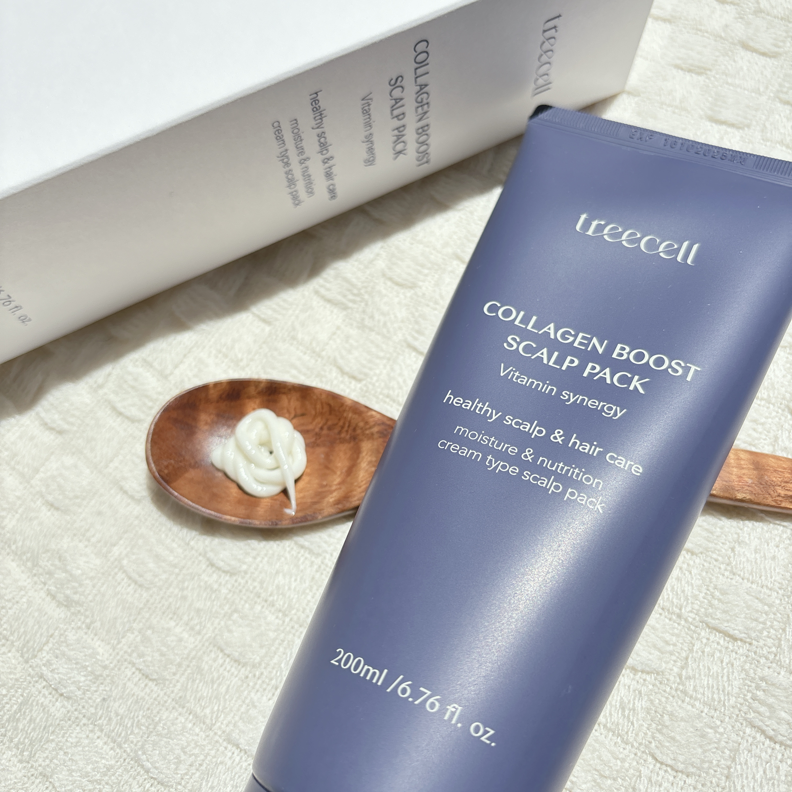 treecell コラーゲンブースト スカルプパックのクチコミ「頭皮にも
コラーゲン🫧

treecell
コラーゲンブースト スカルプパック
お試しさせて頂.....」（3枚目）