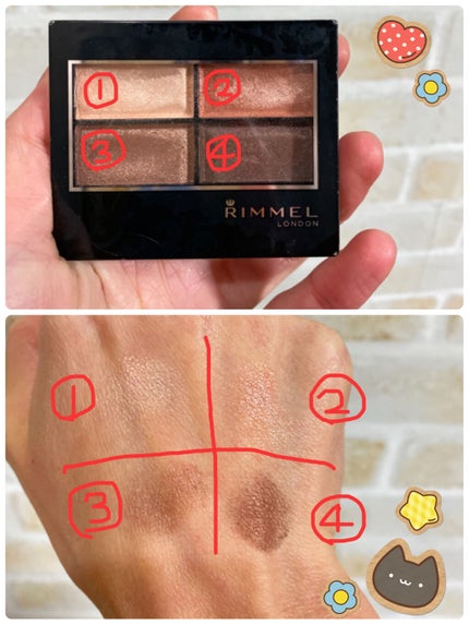 ロイヤルヴィンテージ アイズ 011/リンメル ロンドン/アイシャドウパレットを使ったクチコミ(2枚目)