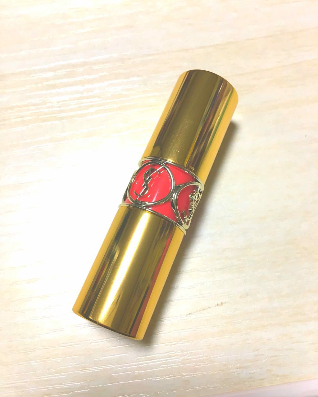 ルージュ ヴォリュプテ シャイン/YVES SAINT LAURENT BEAUTE/口紅を使ったクチコミ(1枚目)