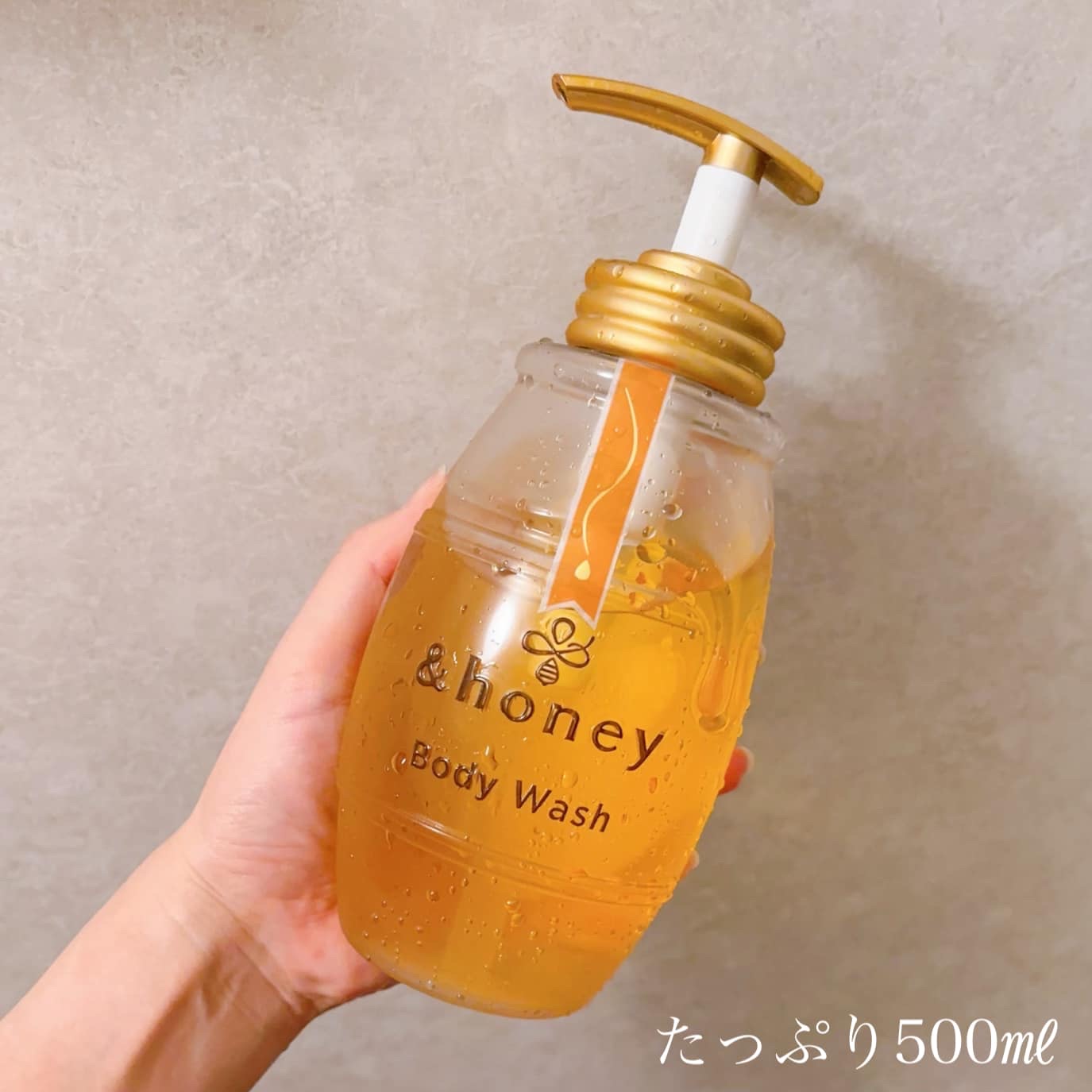 ディープモイスト ジェルボディウォッシュ 本体500ml/&honey/ボディソープを使ったクチコミ（2枚目）