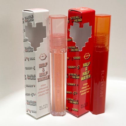 HALF&HALF WATER TINT /BLACK ROUGE/リップグロスを使ったクチコミ(9枚目)