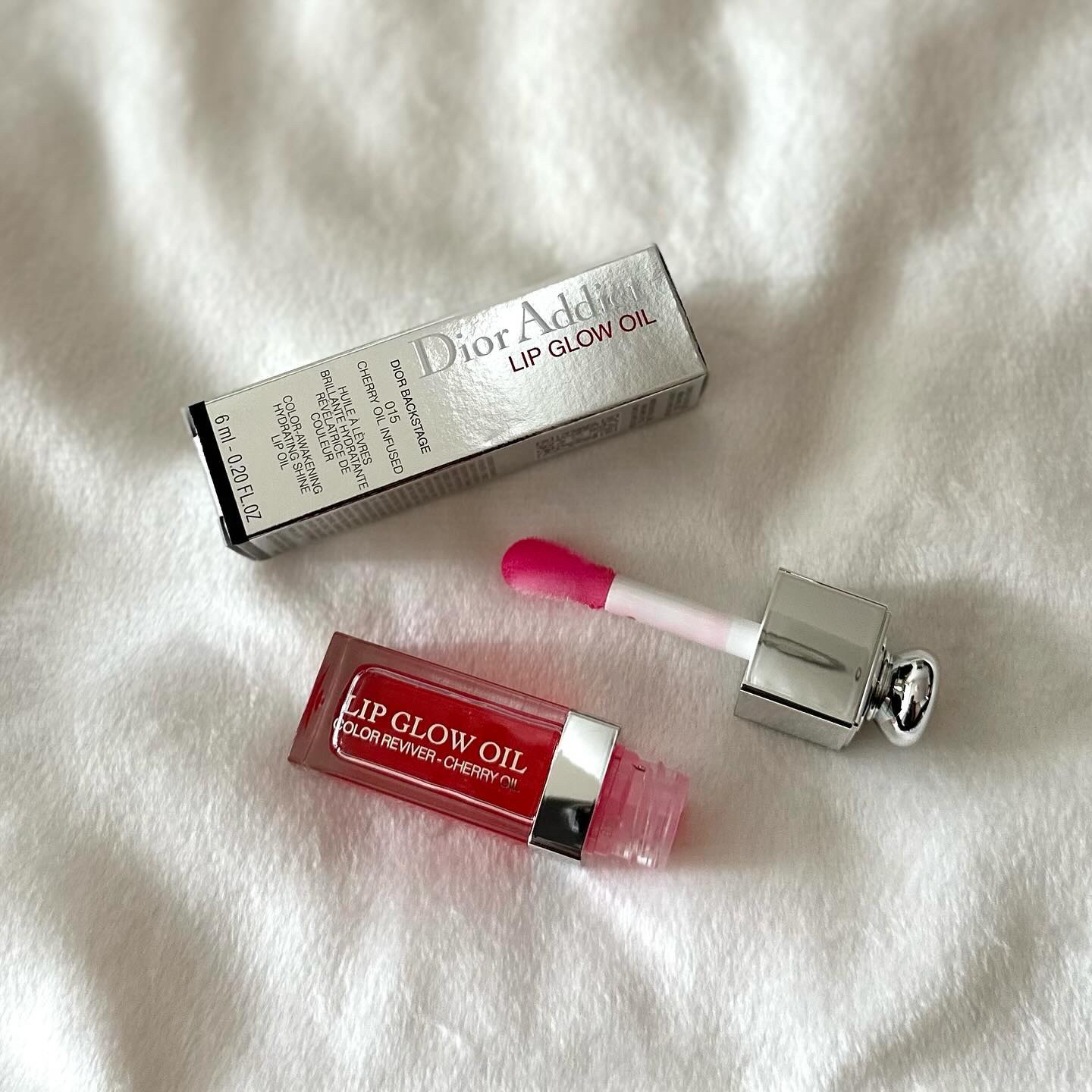 ディオール アディクト リップ グロウ オイル 015 チェリー/Dior/リップグロスを使ったクチコミ（1枚目）