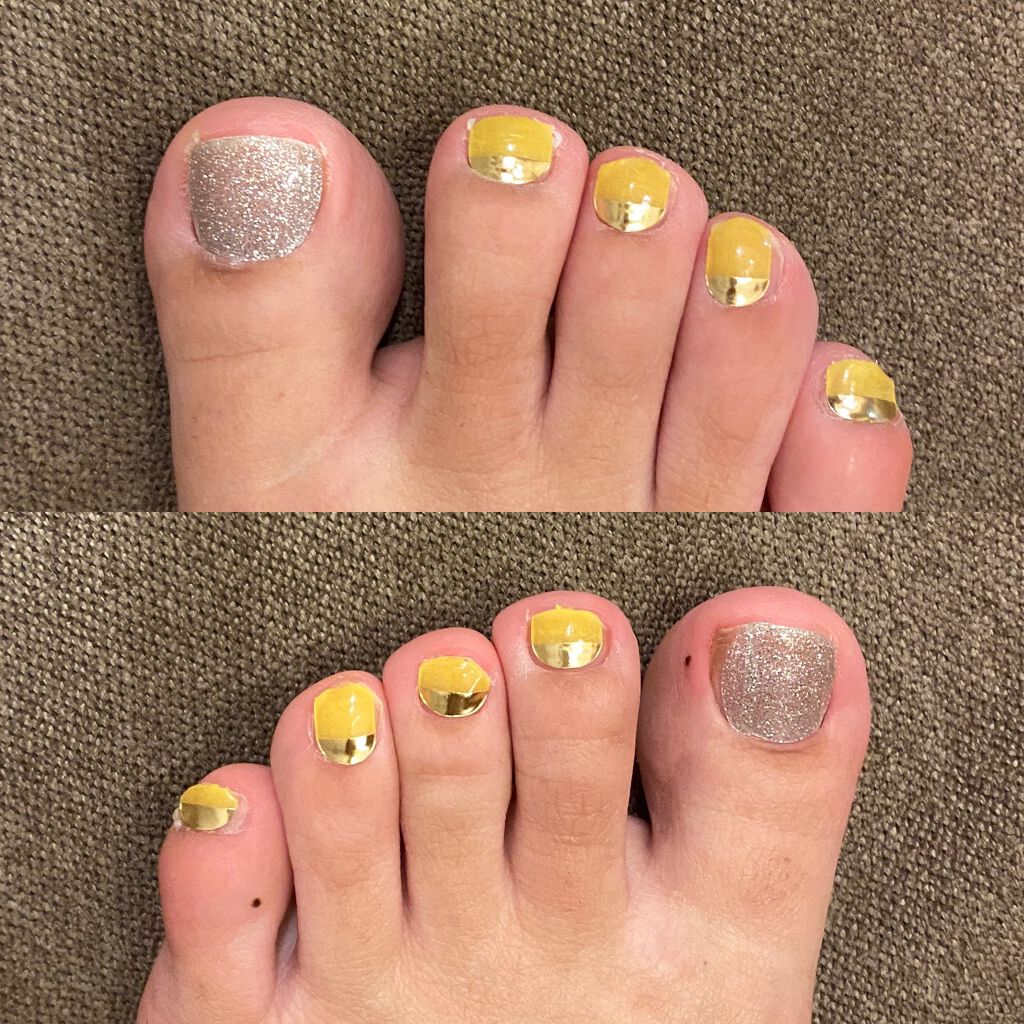 リアルジェルネイルシール フット専用/BEAUTY AVENUE/ネイルシールを使ったクチコミ（3枚目）