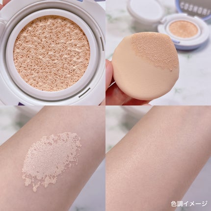 パンテノールバリアクッション/COSNORI/クッションファンデーションを使ったクチコミ(3枚目)