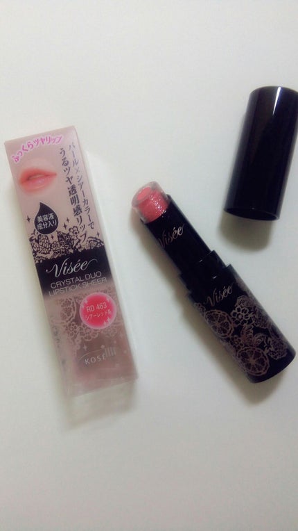 クリスタルデュオ リップスティック シアー/Visée/口紅を使ったクチコミ(1枚目)