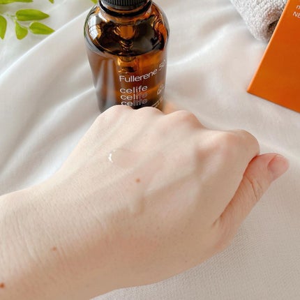 フラーレン配合トリートメントオイル フラーレン50/Celife/ヘアオイルを使ったクチコミ(3枚目)