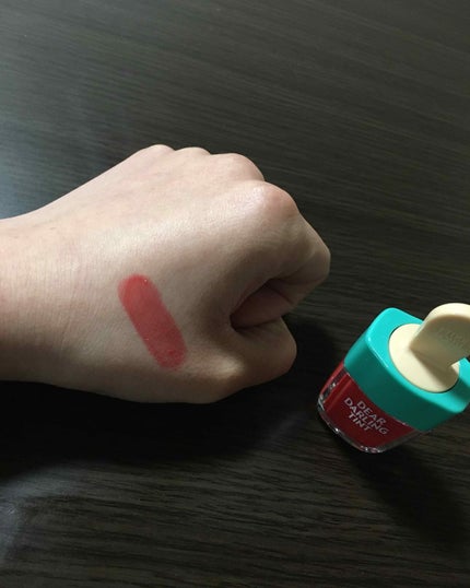 ディアダーリン ウォータージェルティント (アイスティント)/ETUDE/口紅を使ったクチコミ(4枚目)