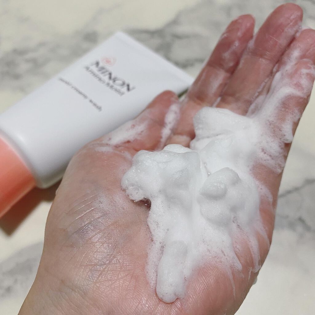 アミノモイスト モイストクリーミィ ウォッシュ/ミノン/洗顔フォームを使ったクチコミ（3枚目）