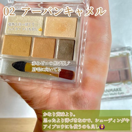 パーフェクトマルチアイズ/キャンメイク/アイシャドウパレットを使ったクチコミ(2枚目)