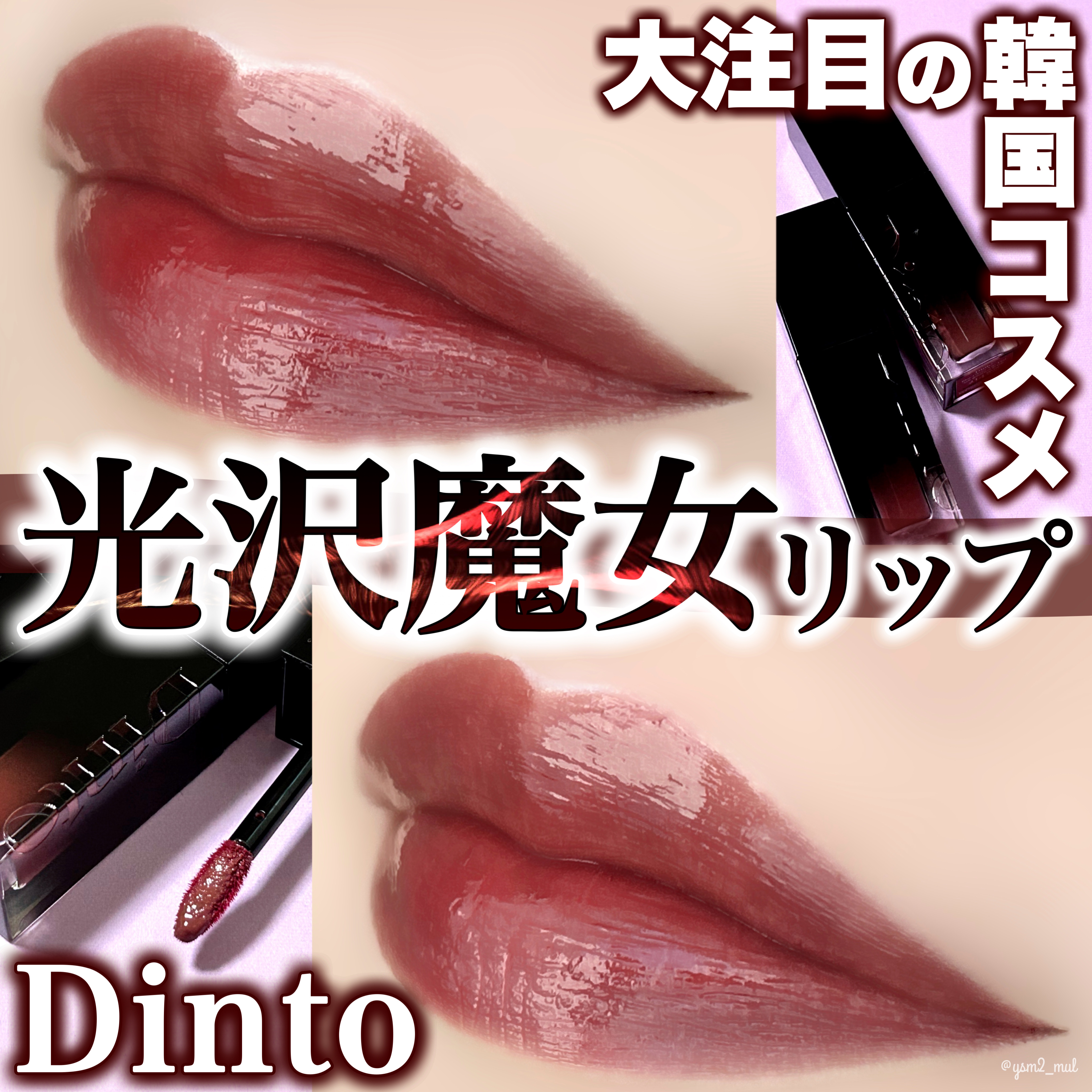 ブラーグロイリップティント/Dinto/リップティントを使ったクチコミ（1枚目）