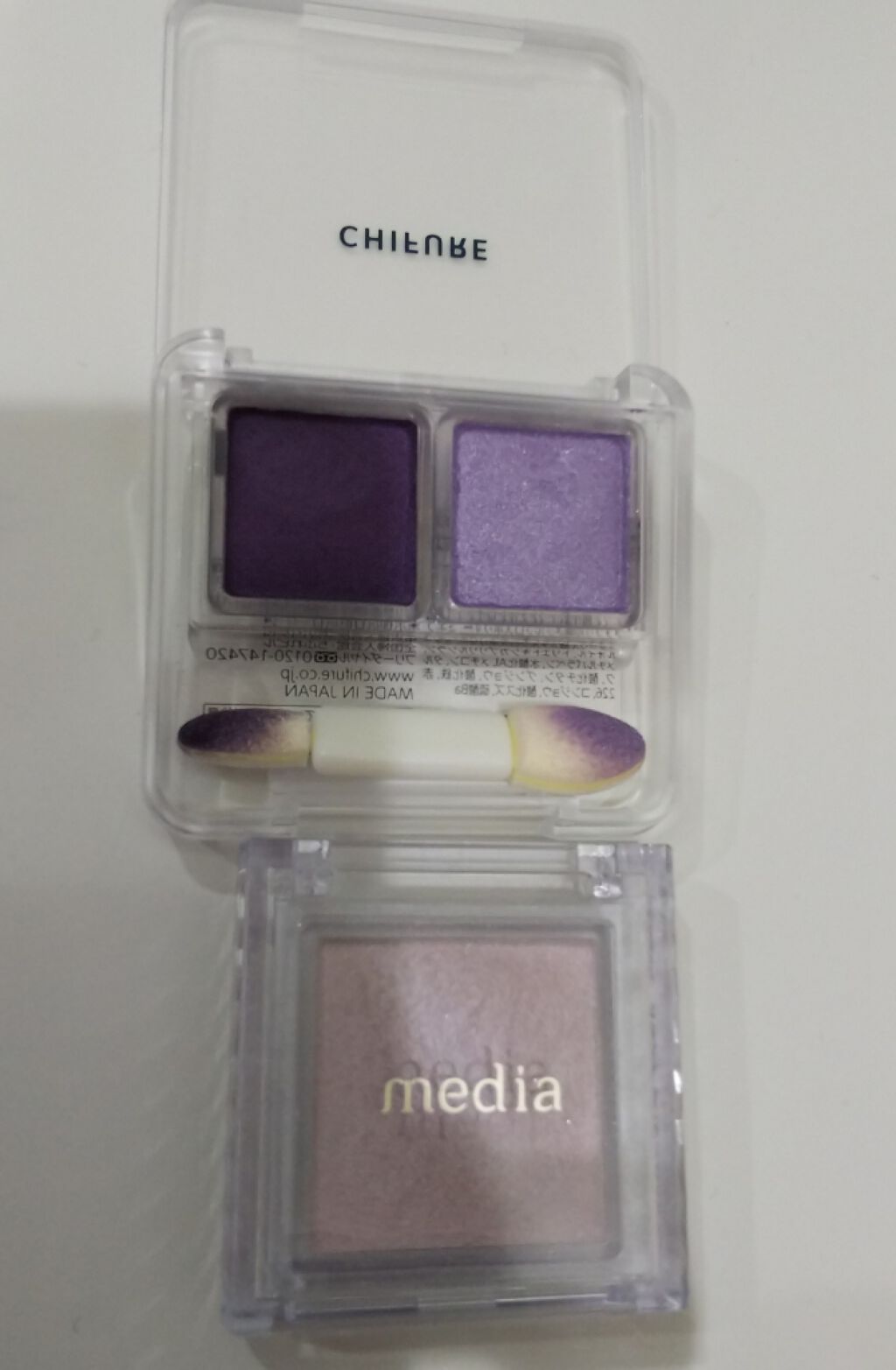 ブライトアップアイシャドウ/media/単色アイシャドウを使ったクチコミ（2枚目）