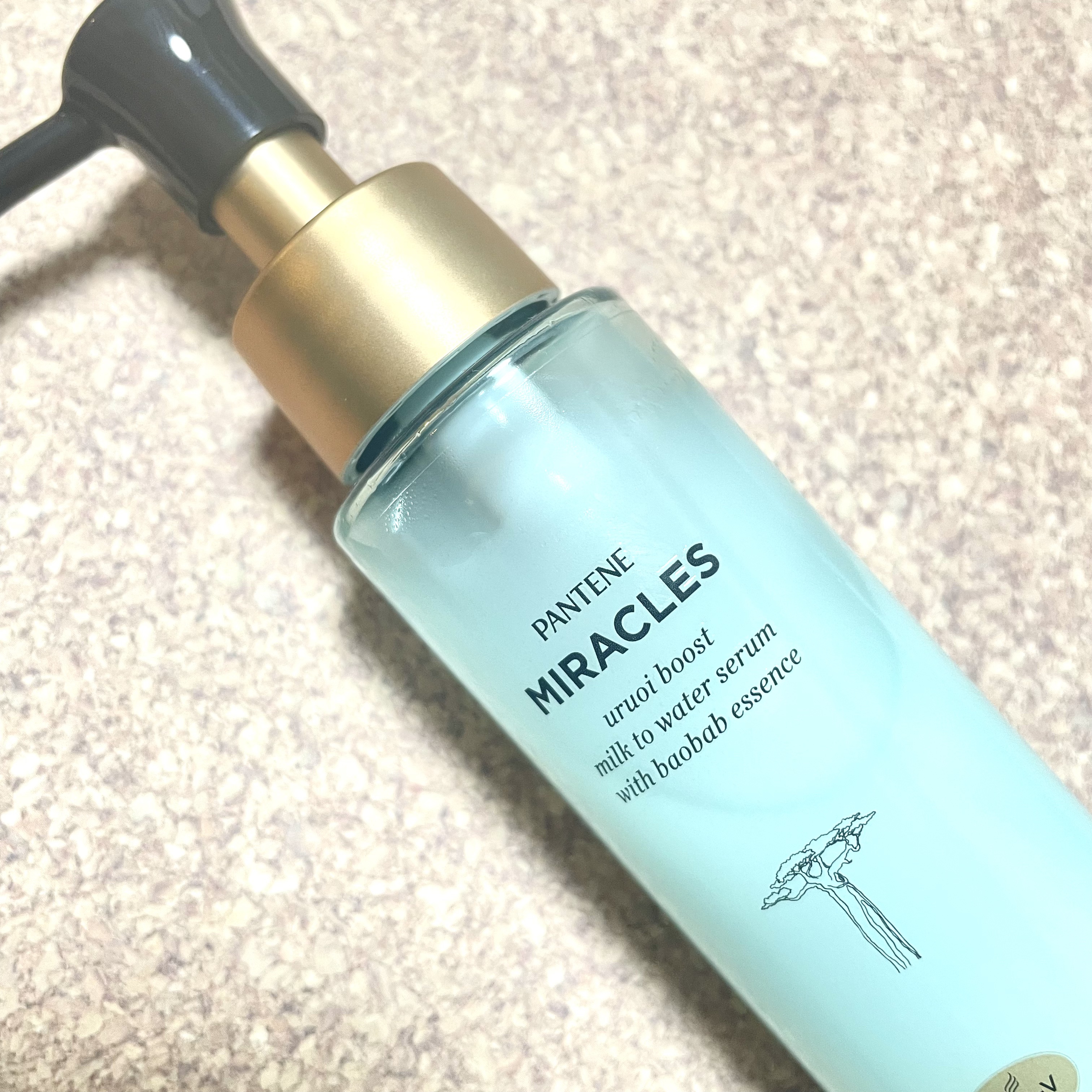 ミラクルズ うるおいブーストミルクウォーターセラム/パンテーン/アウトバストリートメントを使ったクチコミ（2枚目）