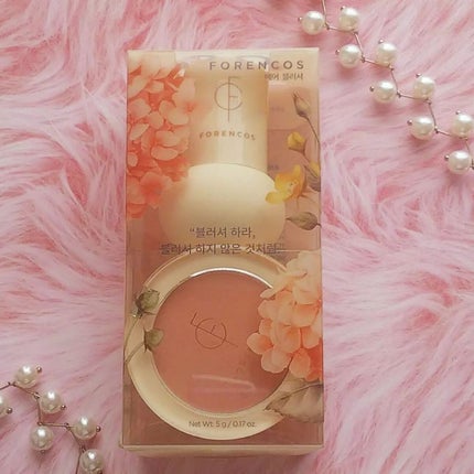 ベアブラッシャー パフ付き/フォレンコス/パウダーチークを使ったクチコミ(1枚目)