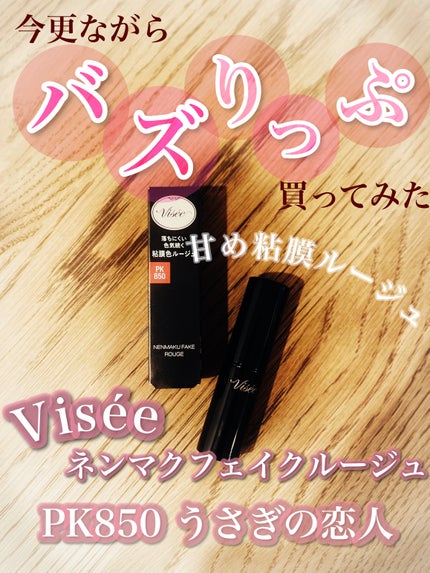 ネンマクフェイク ルージュ/Visée/口紅を使ったクチコミ(1枚目)