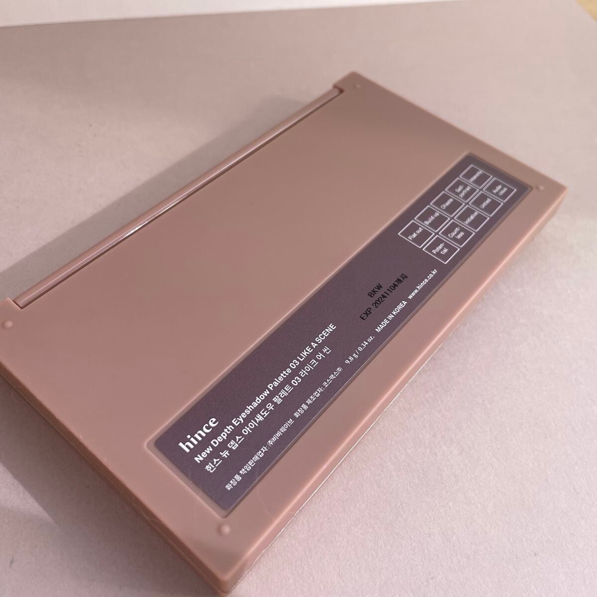 ニューデップスアイシャドウパレット/hince/アイシャドウパレットを使ったクチコミ(3枚目)