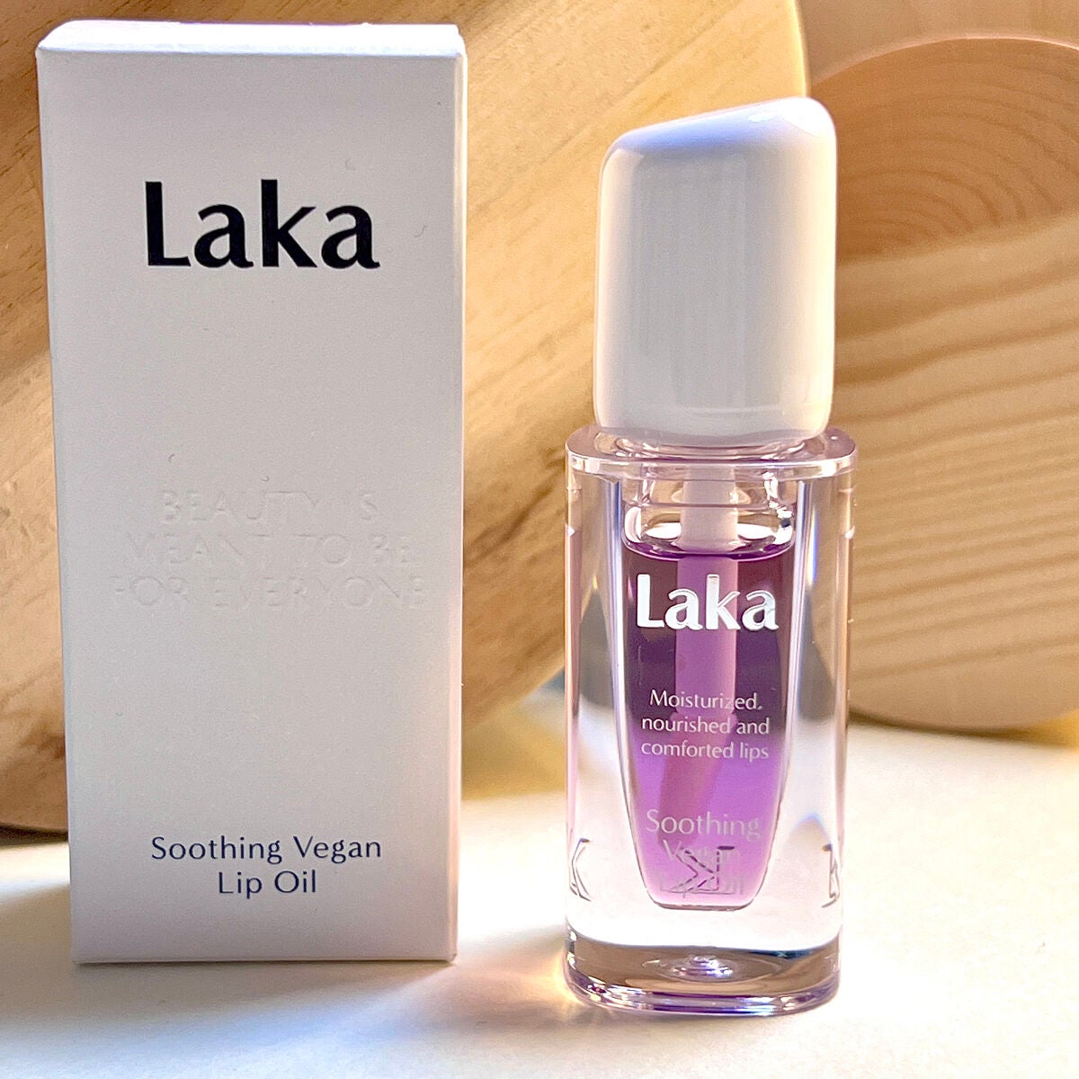 スージングヴィーガンリップオイル/Laka/リップオイルを使ったクチコミ(2枚目)