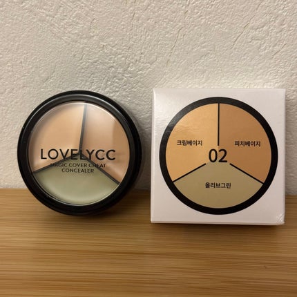 lovelycc マジックカバーチートコンシーラー/LOVELYCC/パレットコンシーラーを使ったクチコミ(2枚目)