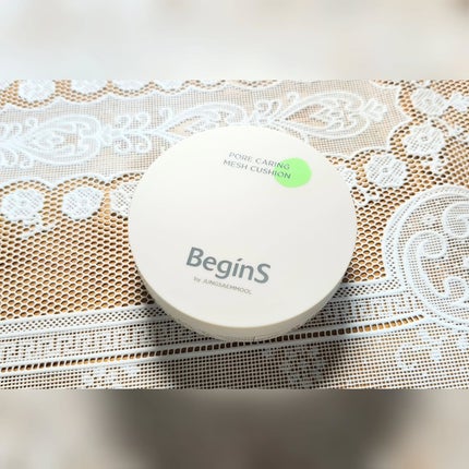 Pore Caring Mesh Cushion/BeginS by JUNGSAEMMOOL/クッションファンデーションを使ったクチコミ(2枚目)