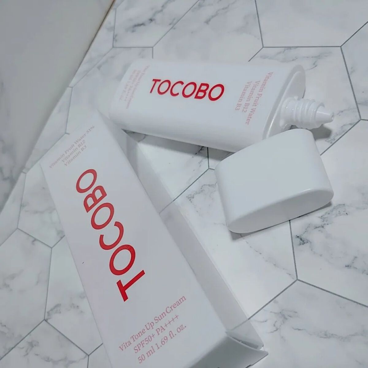 ビタトーンアップサンクリーム/TOCOBO/日焼け止めクリームを使ったクチコミ（1枚目）