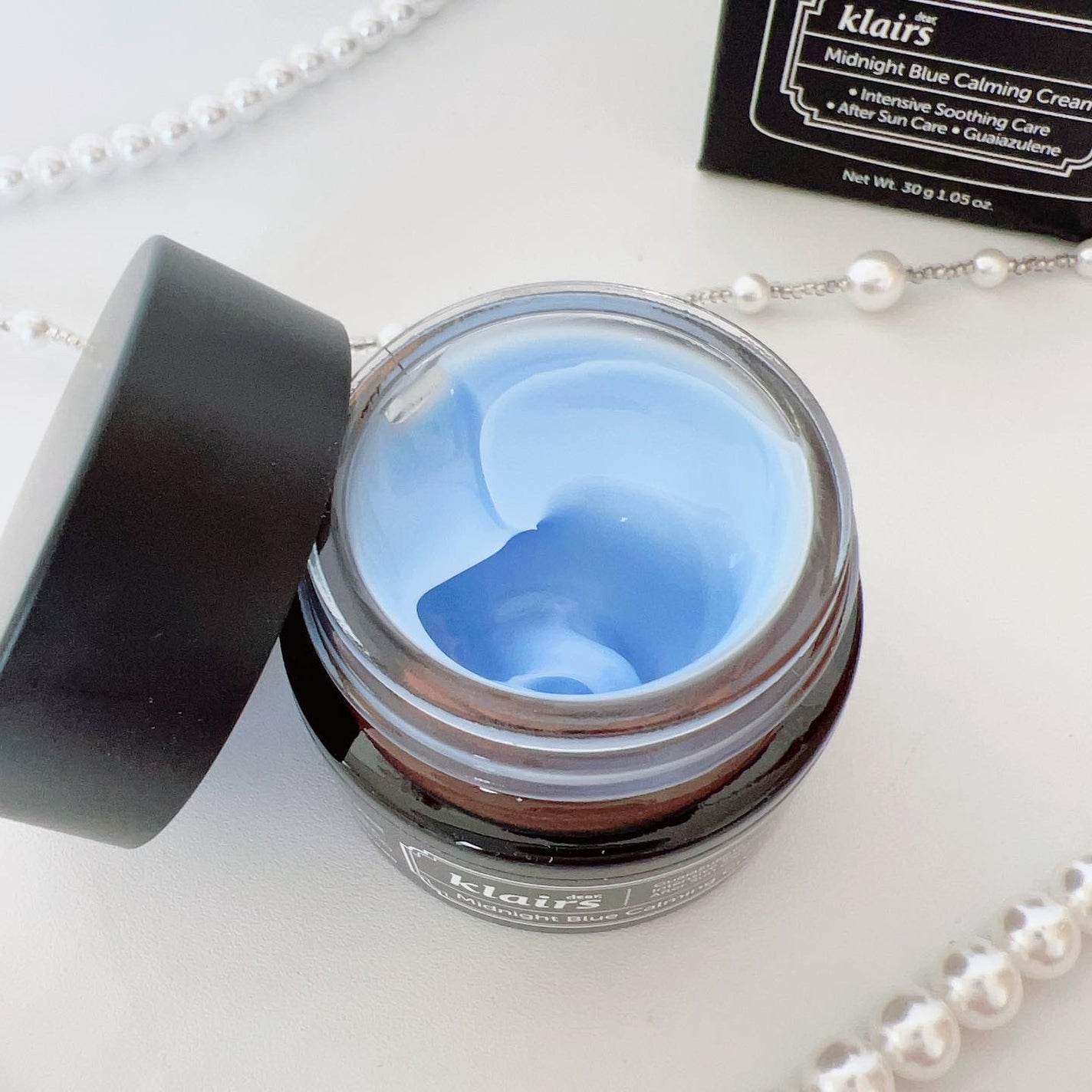 ミッドナイトブルーカーミングクリーム/Klairs/フェイスクリームを使ったクチコミ(2枚目)