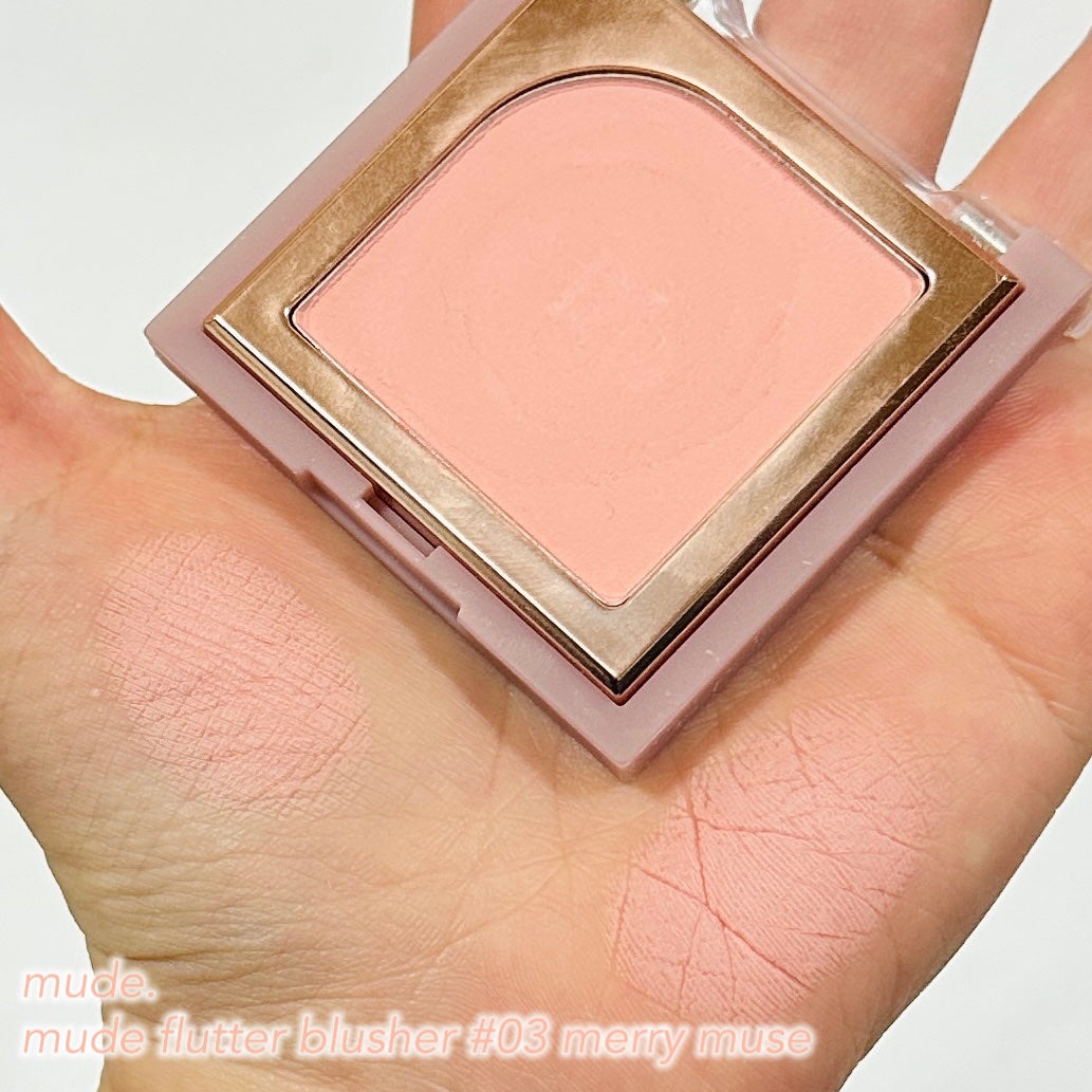 フラッターブラッシャー/mude/パウダーチークを使ったクチコミ(2枚目)