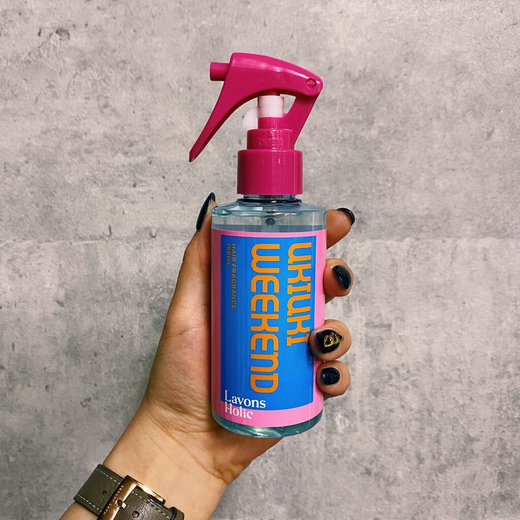 ヘアフレグランスミスト ウキウキウィークエンド/ラボンホリック/ヘアミストを使ったクチコミ(1枚目)