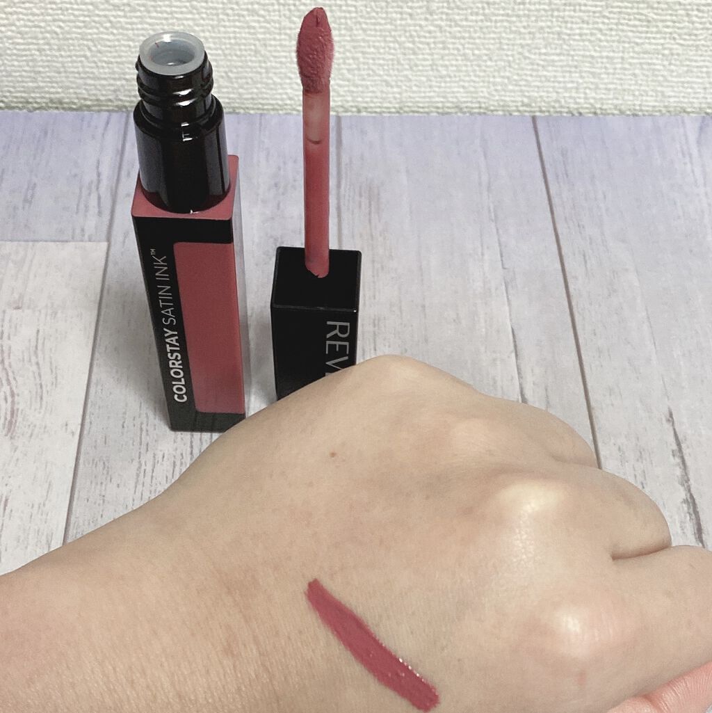 カラーステイ サテン インク/REVLON/口紅を使ったクチコミ（2枚目）