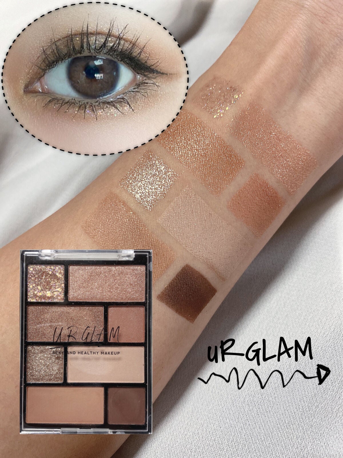 アイシャドウパレット/U R GLAM/アイシャドウパレットを使ったクチコミ(1枚目)