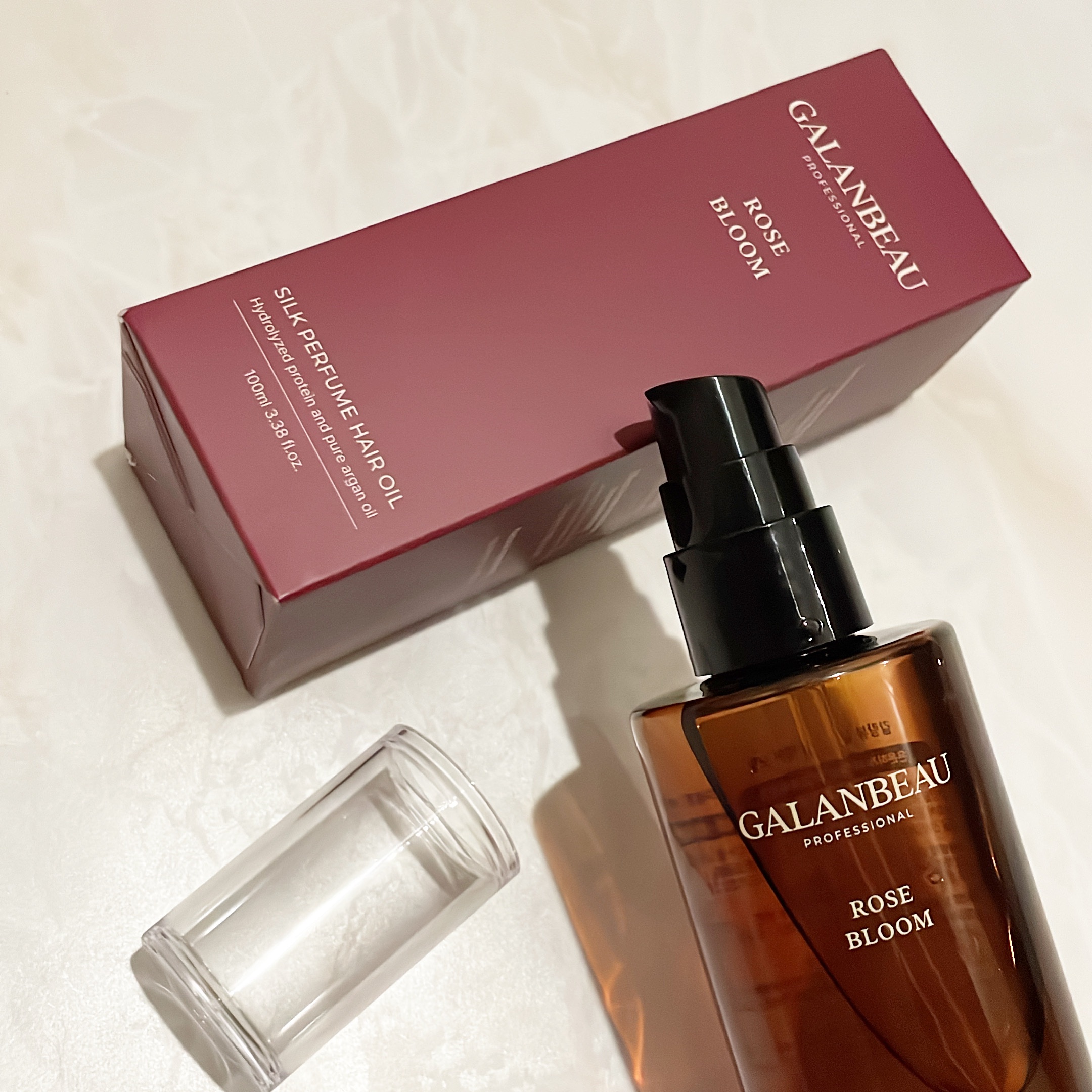 シルクパフュームヘアオイル（ローズブルーム）/ガランビュー/ヘアオイルを使ったクチコミ（3枚目）