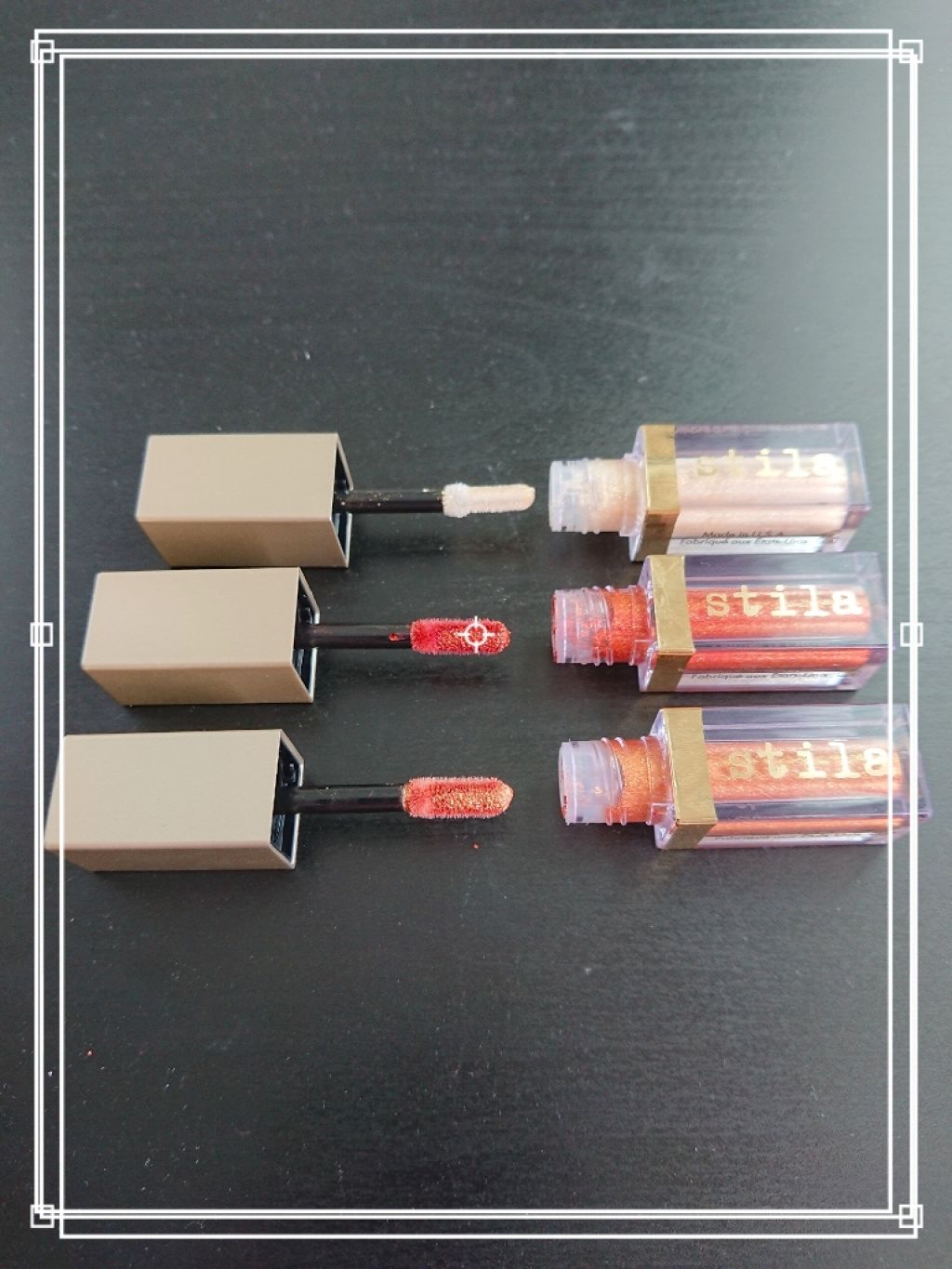 グリッター&グロウ リキッドアイシャドウ/stila/グリッターを使ったクチコミ（2枚目）